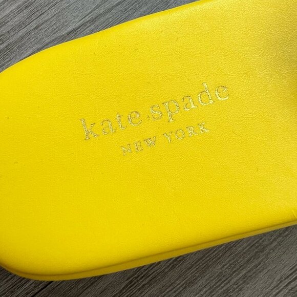 Kate Spade Limoncello Platform Slide Sandals Inflatable Novelty Pineapple Sz W8 - Picture 5 of 6